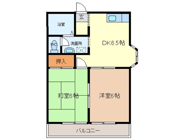 ドミールハセの物件間取画像